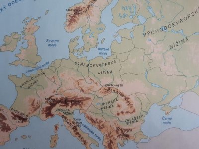 Vlastivěda - povrch Evropy