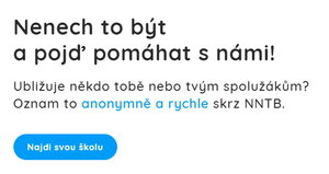 Nenech to být a pojď pomáhat s námi!