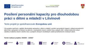 Výzva 58 – Pilíř 2 Posílení personální kapacity pro dlouhodobou práci s dětmi a mládeží v Litvínově