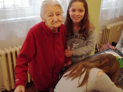 Návštěva v domově pro seniory na poliklinice