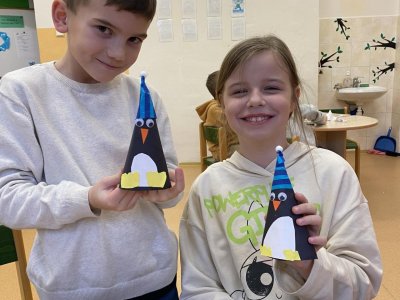 Vyrábění tučňáka