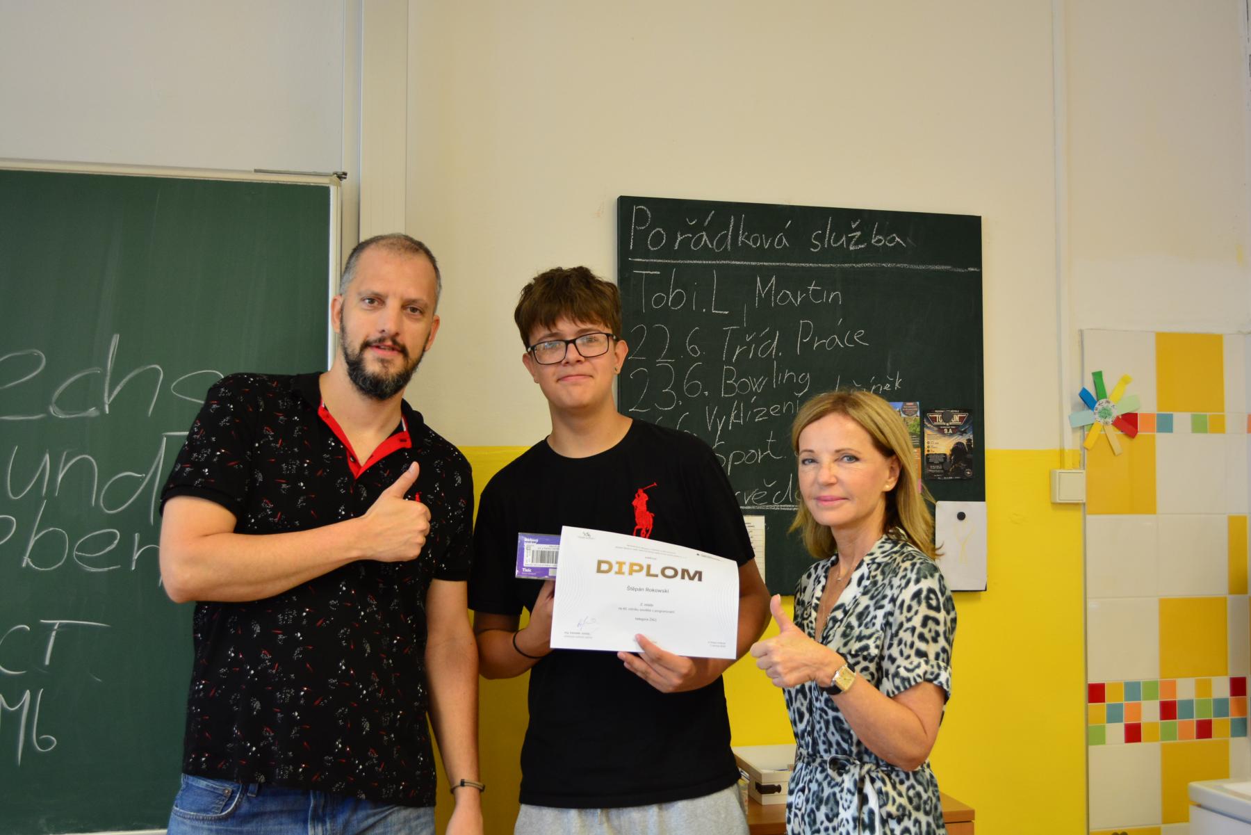 ÚSPĚCH V CELOSTÁTNÍM KOLE SOUTĚŽE V PROGRAMOVÁNÍ