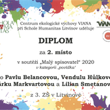 Soutěž " Malý spisovatel" pořádaný ekologickým centrem VIANA